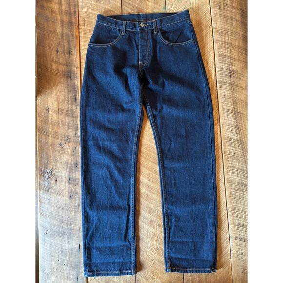 J. Galt Women’s Dark Wash Denim Jeans Size M | Mid Rise Straight Leg Blue Jeans - Picture 3 of 9